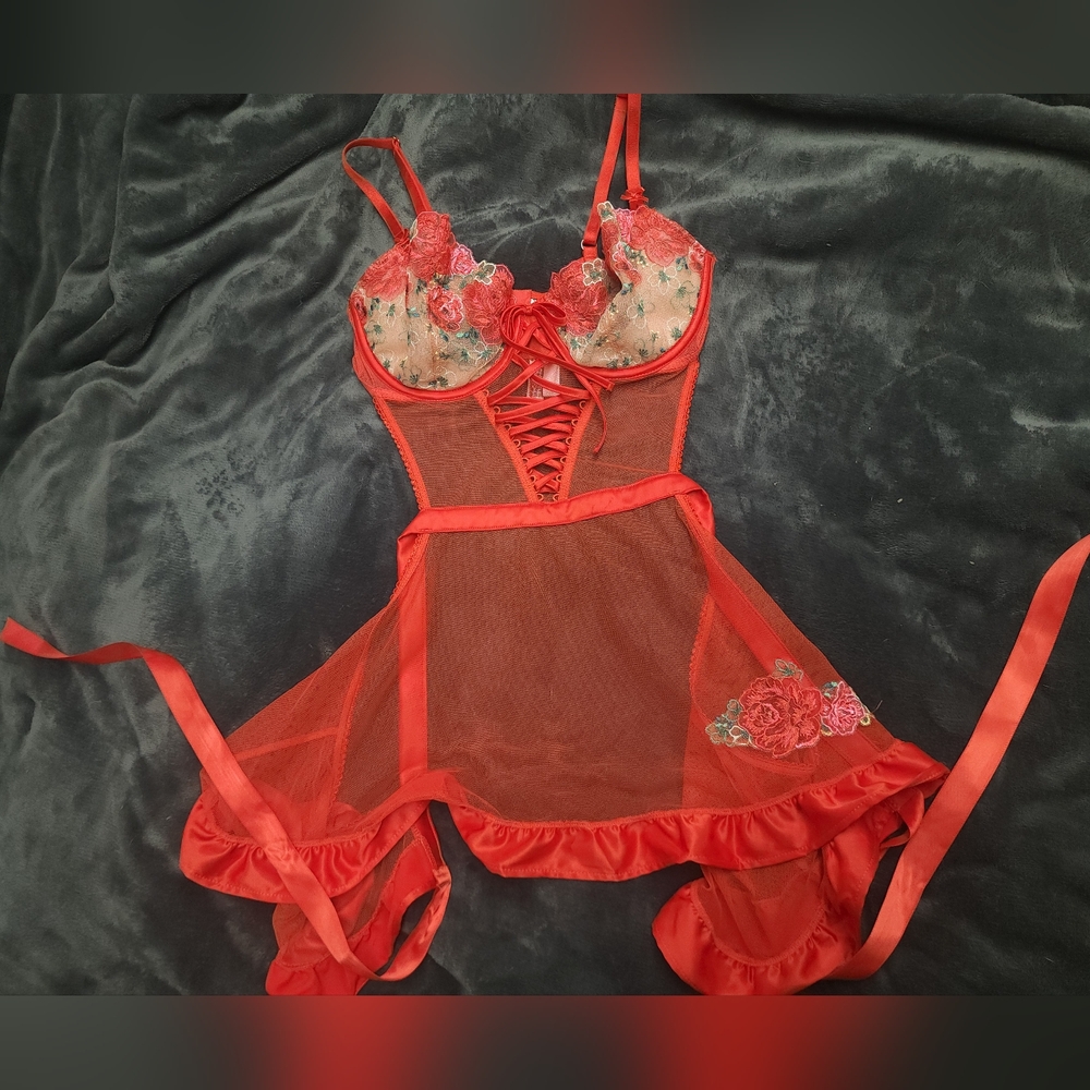 Victoria's Secret Wicked Open Back Baby Doll